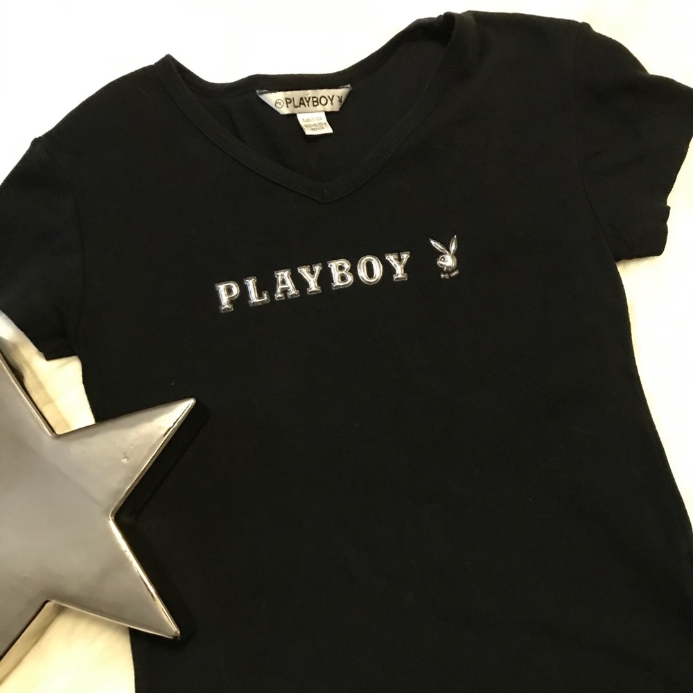 Playboy v- neck tee